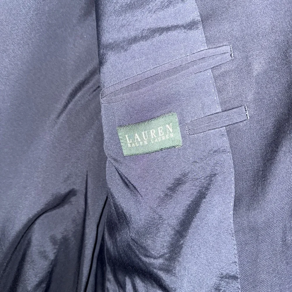 Ralph Lauren Men's 33L Blue  100% Wool 2-Button Blazer Suit Jacket Sport Coat‎
